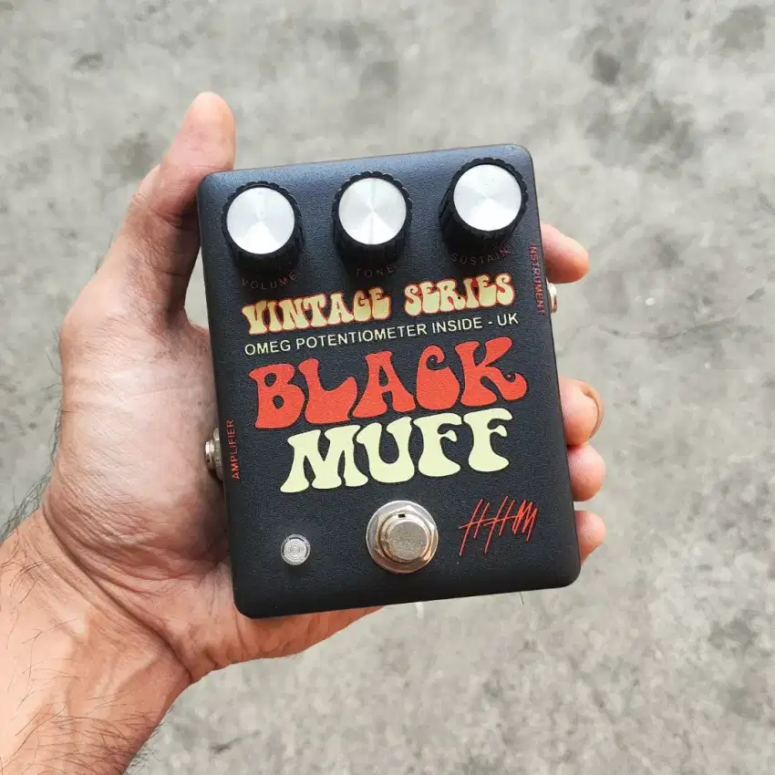 HHM pedals black muff fuzz distortion pedal efek gitar big muff