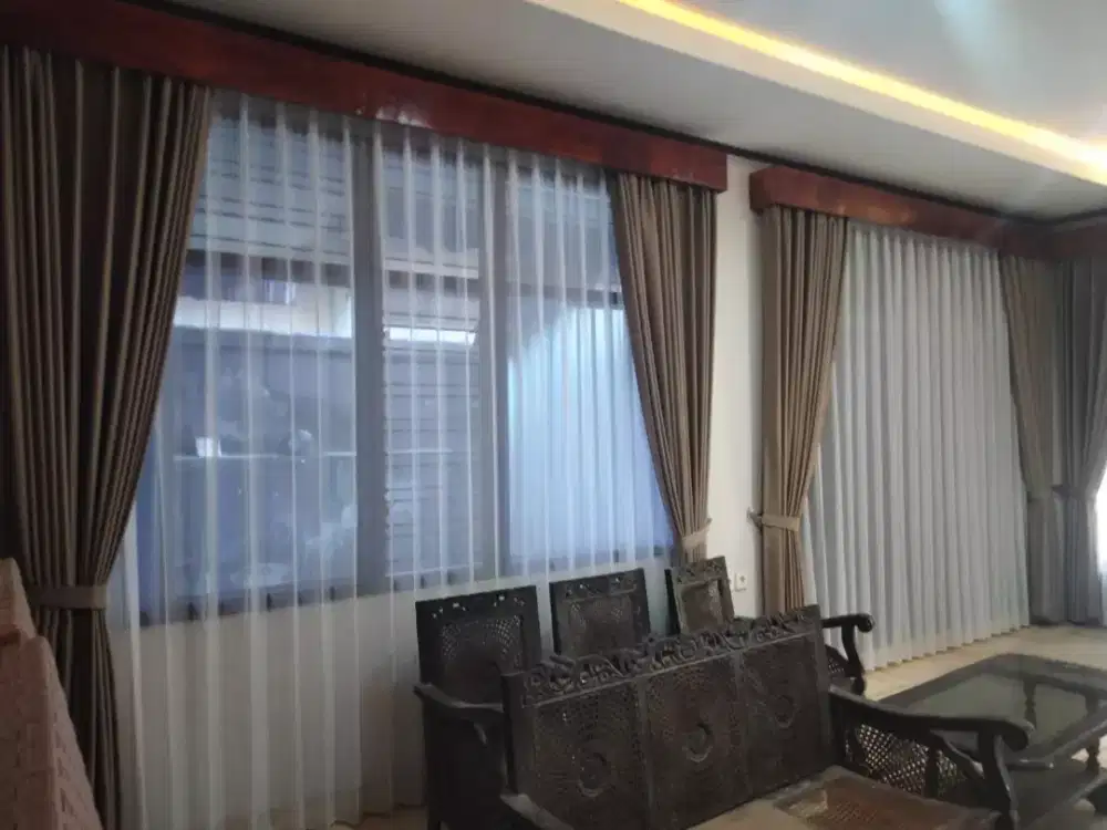 Gorden/ Korden/ Curtain Bahan Blackout Warna Polos