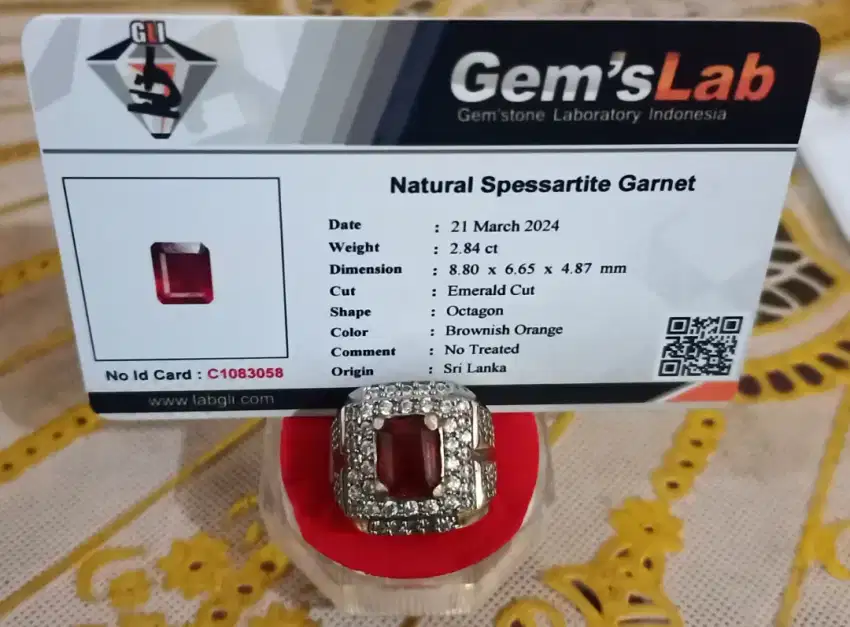 Red Garnet Srilanka + memo, jual/tt/bt segala jenis barang