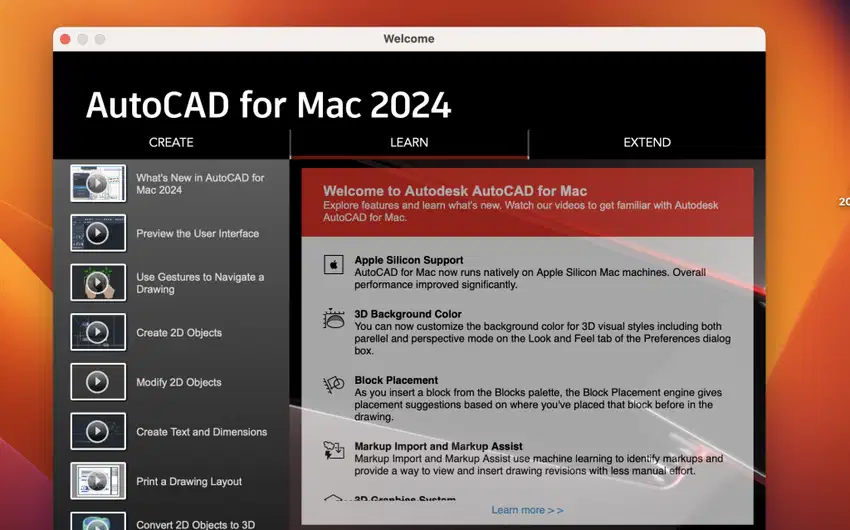 AutoCAD 2024 terbaru untuk Mac/Macbook/iMac