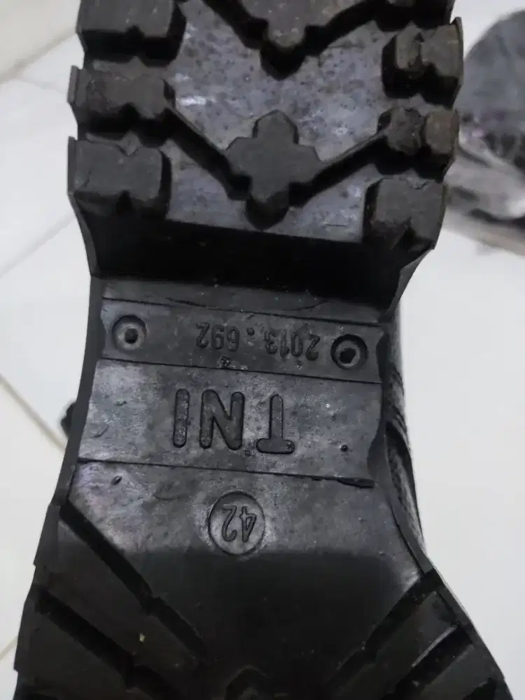 Spatu Pdl TNI Kulit Jeruk