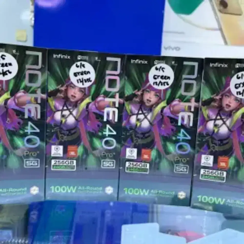 Infinix note 40 pro plus 5G ram 12gb layar lengkung + wireless