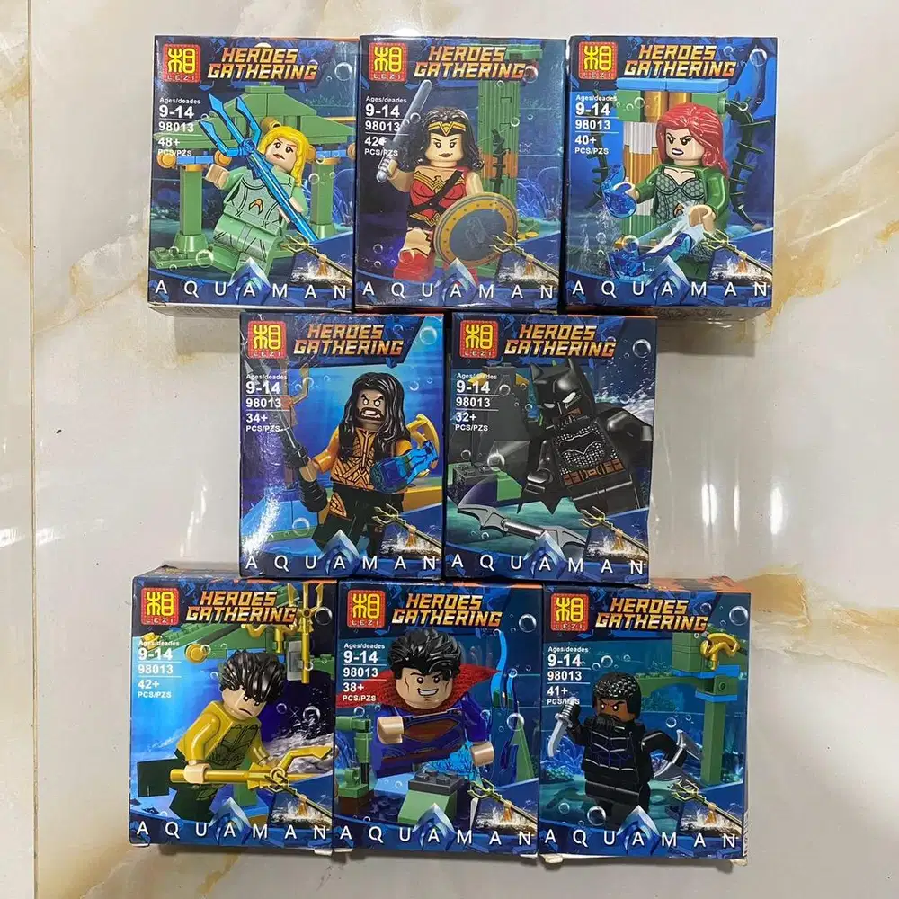 LEGO BRICK LEZI 98013 DC AQUAMAN JUSTICE LEAGUE SET DV FIGURE