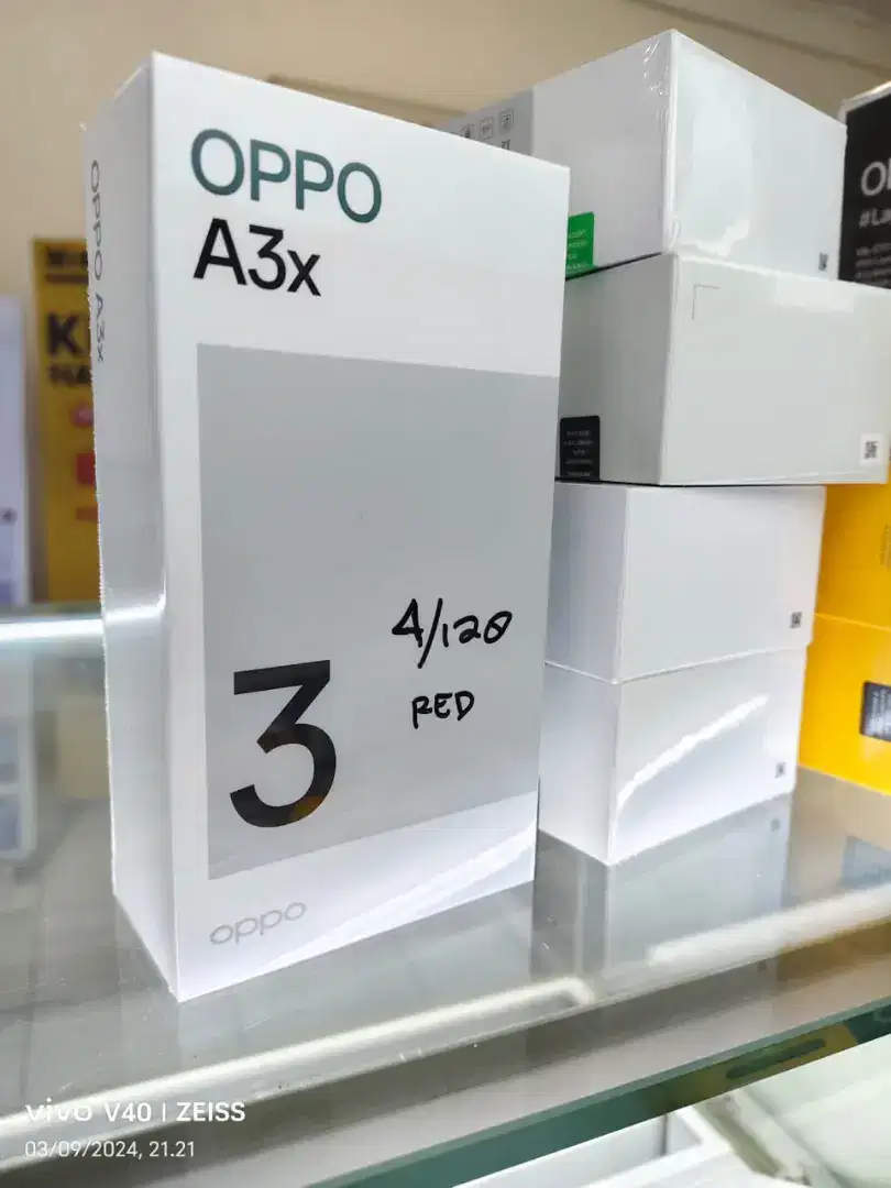 Oppo A3x 4GB+4GB/128GB,Baru,Segel Box,Garansi Resmi,Original,