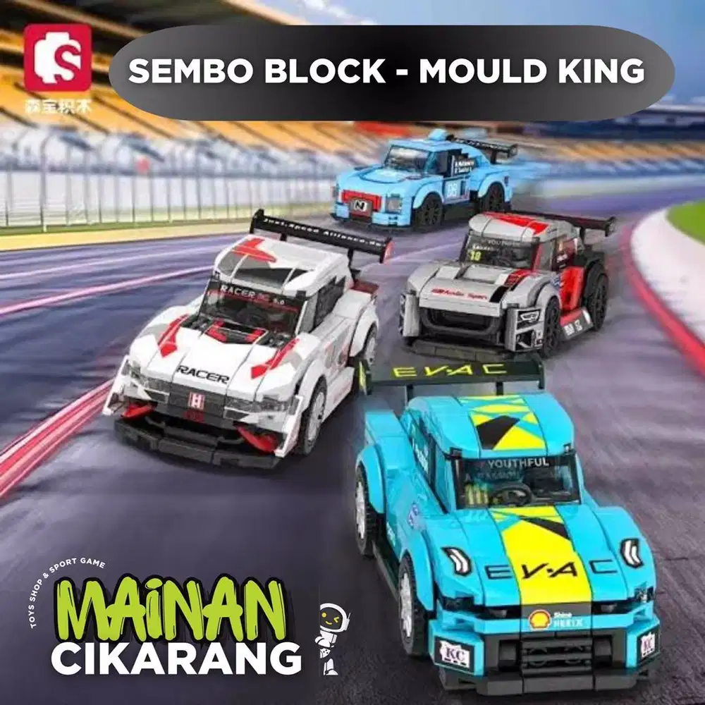 LEGO BRICK SPEED BRICK CAR SEMBO BLOCK COLECTiON 714028 - 714031