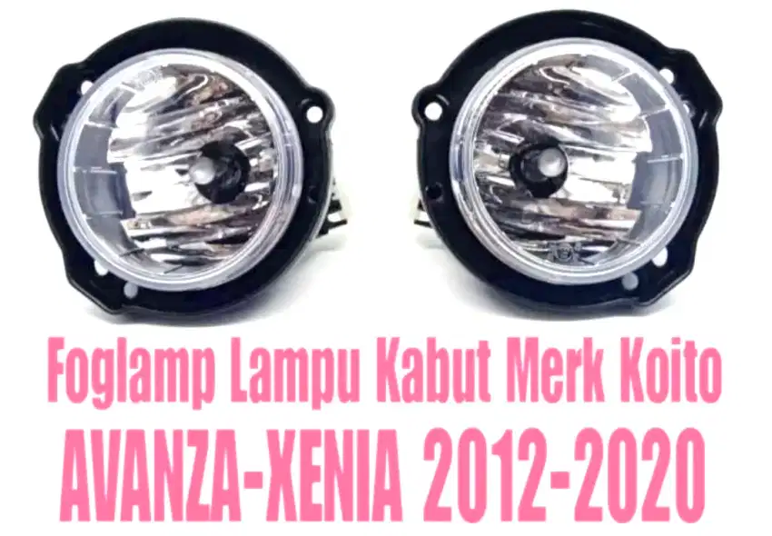 Foglamp Avanza Xenia 2012 2020 sepasang sudah dengan bohlamp LED