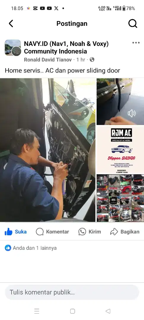 Terima service AC mobil panggilan