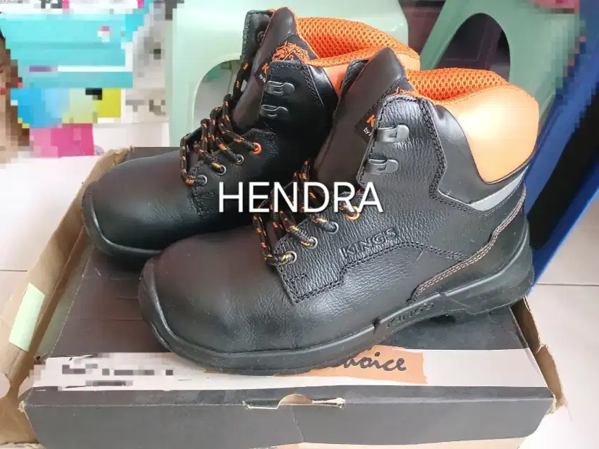 Sepatu safety Kings Original (model pakai tali)