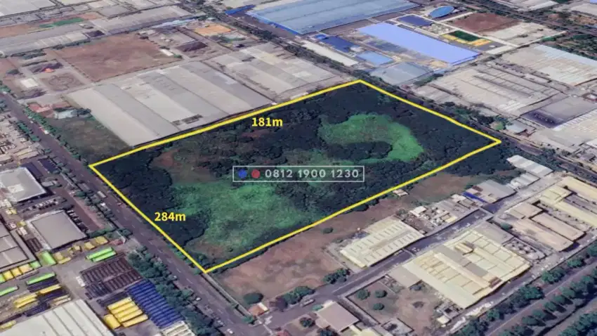 Tanah / kavling industri 5,1Ha di kawasan Industri Jababeka 1 Cikarang