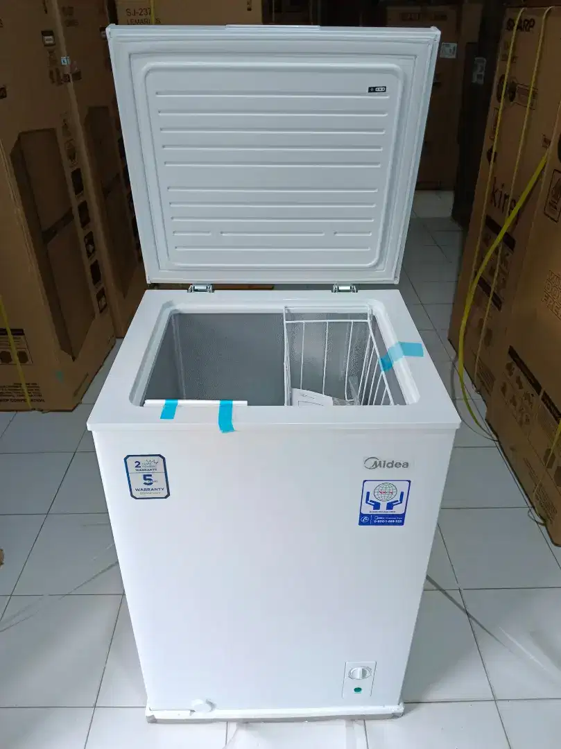 Freezer box Midea 100 Liter Garansi Resmi 5 Tahun