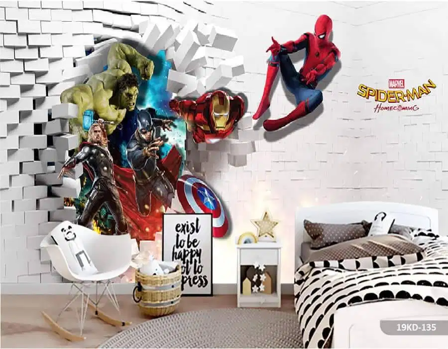 Pesan wallpaper dinding 3d custom toko jual dan pasang gorden murah