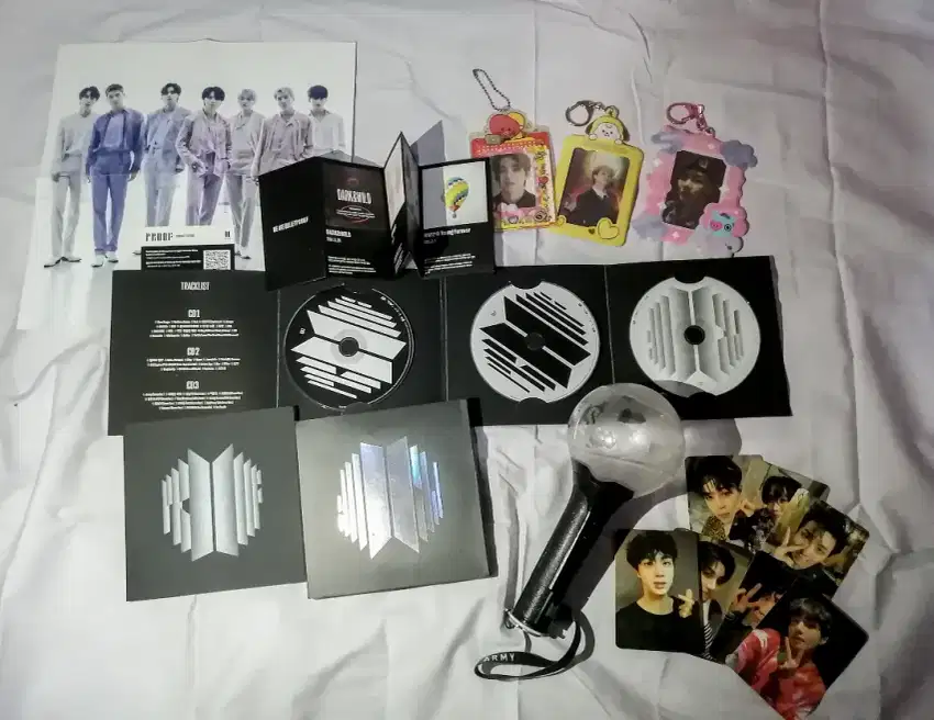 UNSEALD TAKE ALL OFC ALBUM BTS PROOF, CARD HOLDER BT21, ARMYBOMB