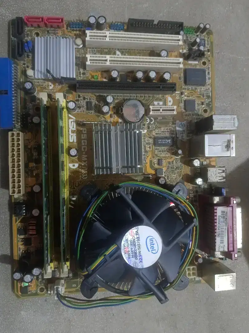 Mainbord Asus P5GC-MX dan processor core 2 duo