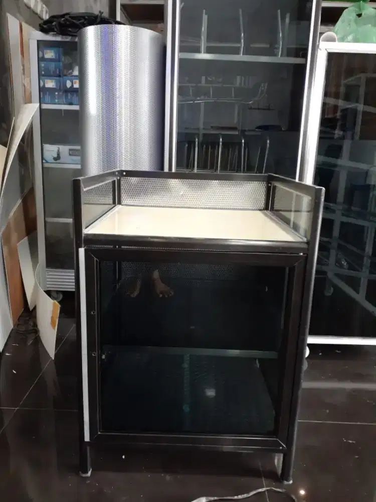 Rak dispenser / rak galon / rak magicom mini alumunium freeongkir