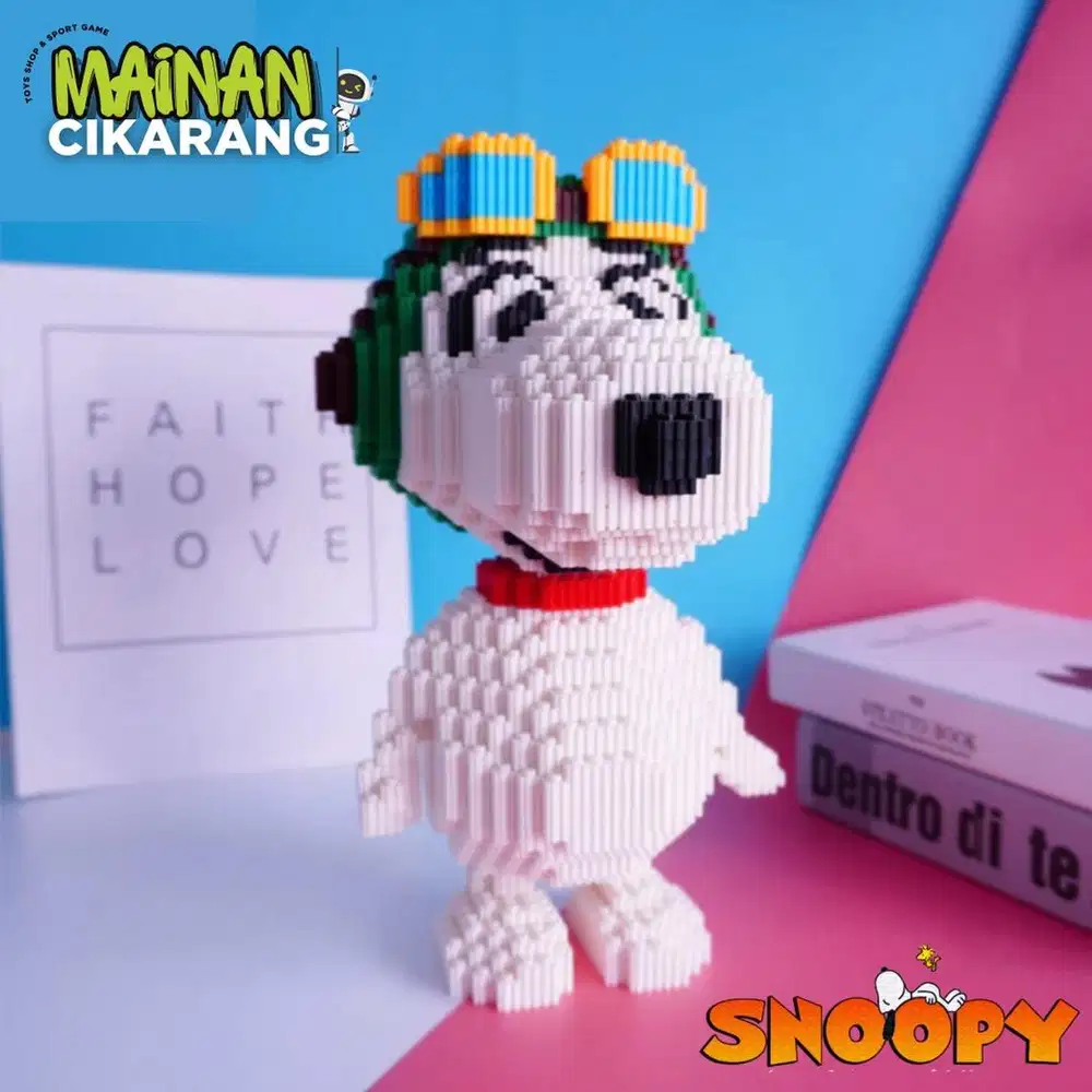 LEGO BRICK - SNOPY - NANO BLOCK BRICK 3D - MAINAN CIKARANG
