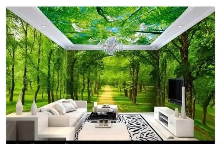 Pesan wallpaper dinding 3d custom toko jual dan pasang gorden murah