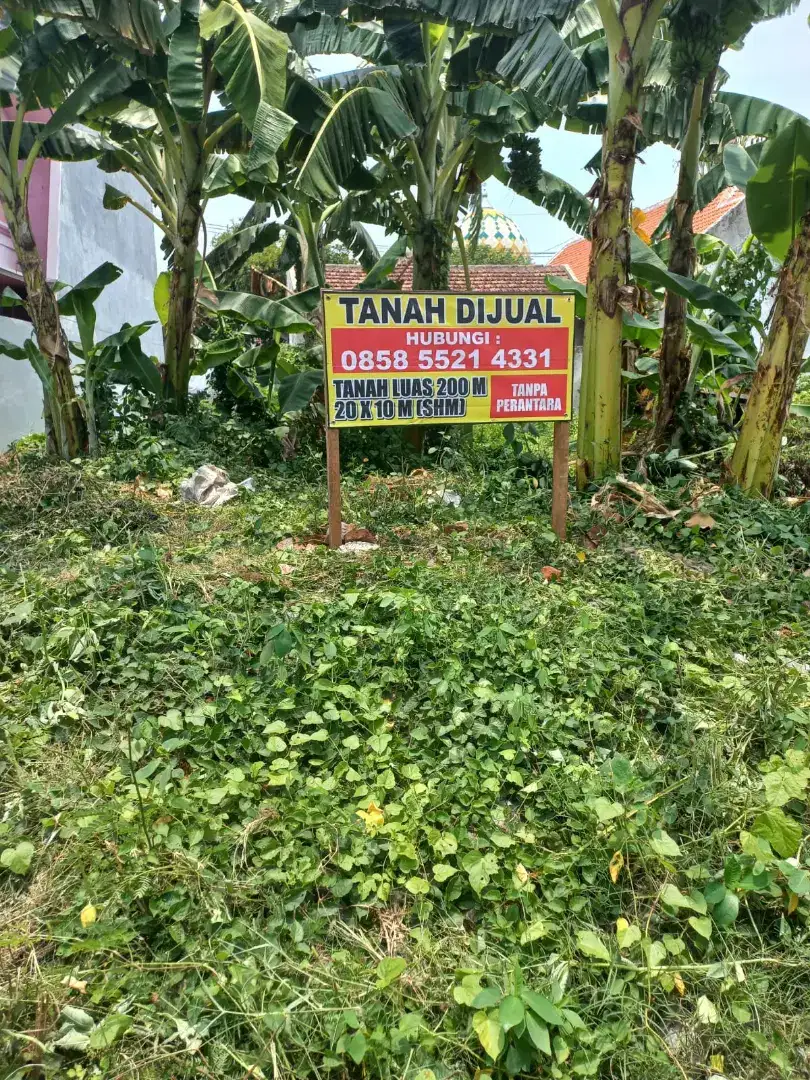 Dijual Tanah 200 M2 - Perum Tapaan Asri