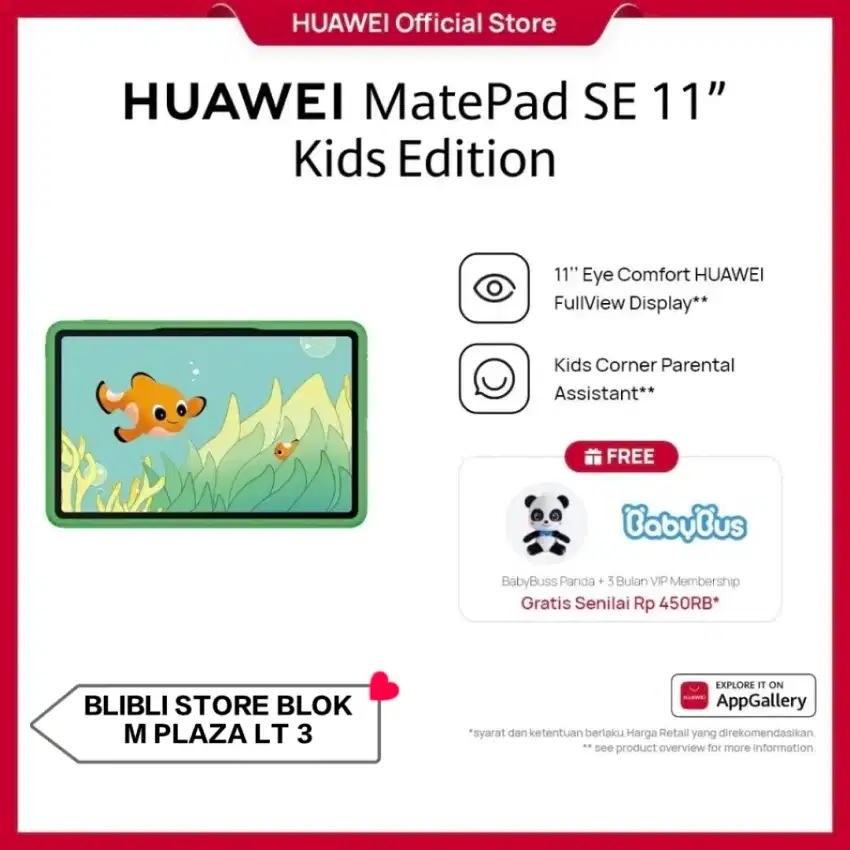 PROMO HUAWEI MATEPAD SE 11 KIDS EDITION