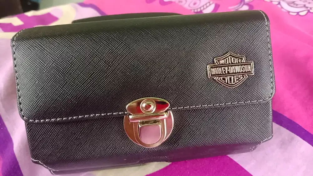 Sarung hp/dompet hp pinggang motif tidur memanjang 2 hp