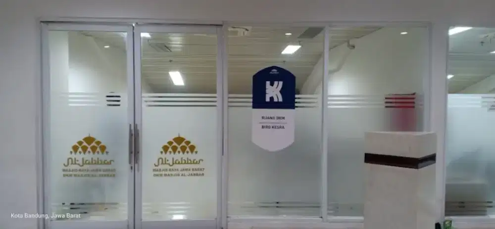 sedia pemasangan sticker kaca es sunblast dan kaca film