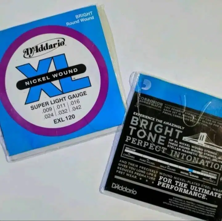 Senar gitar D'Addario 1 set kualitas bagus