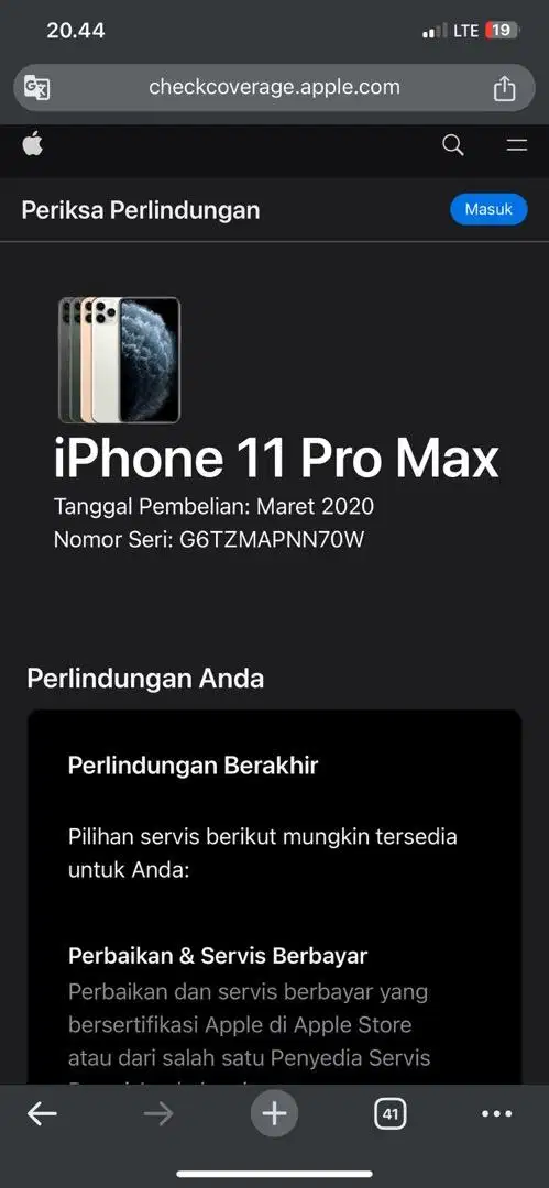 Iphone 11 pro max 64gb