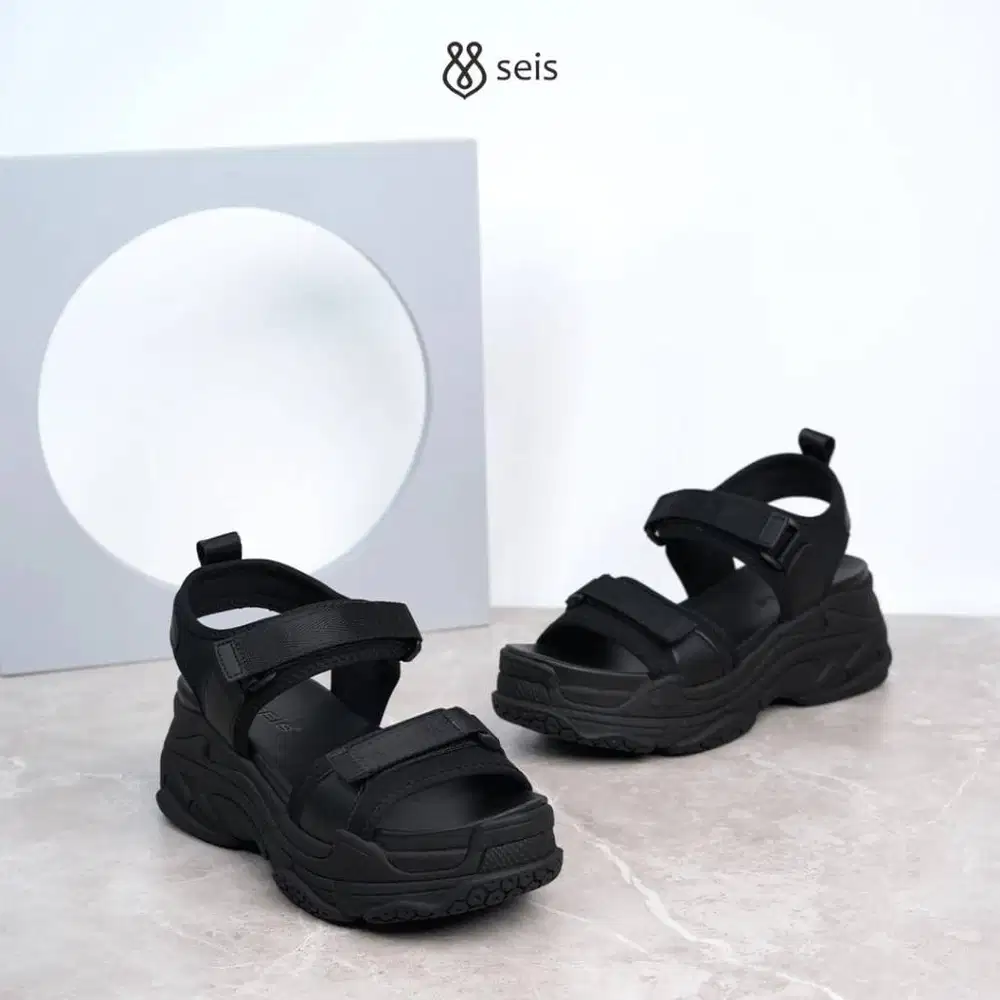 Seis Victoria Sandal Platform Wanita/ Sandal Wedges Size 36 New