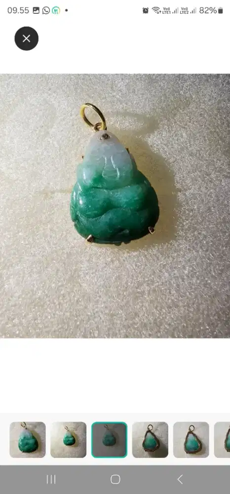 Giok Budha ,ikat emas