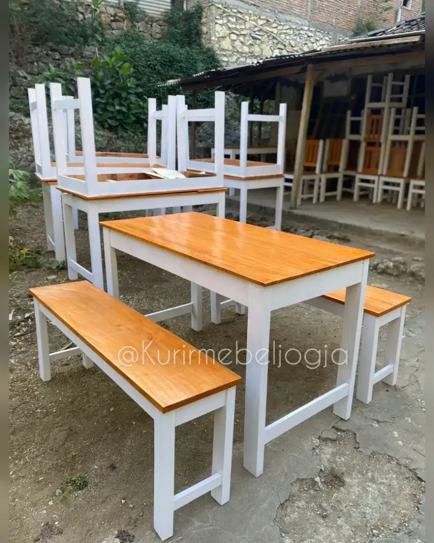 Meja kursi set warung promo