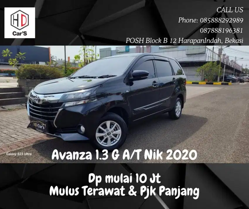 Toyota Avanza 1.3 G AT 2020 / 2021 / 2019 Wrn Hitam Mulus