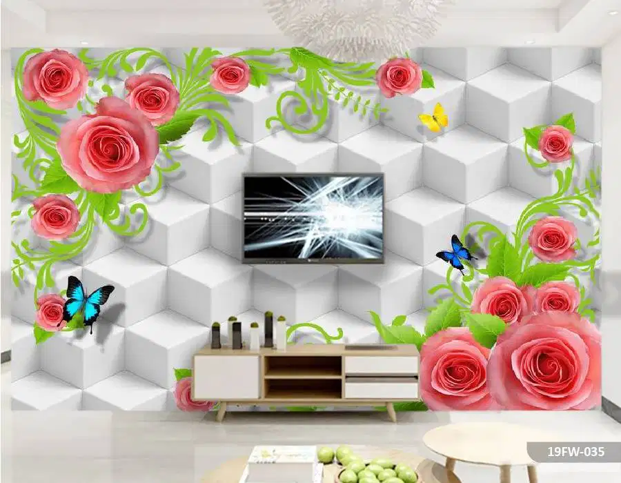 Pesan wallpaper dinding 3d custom toko jual dan pasang gorden murah