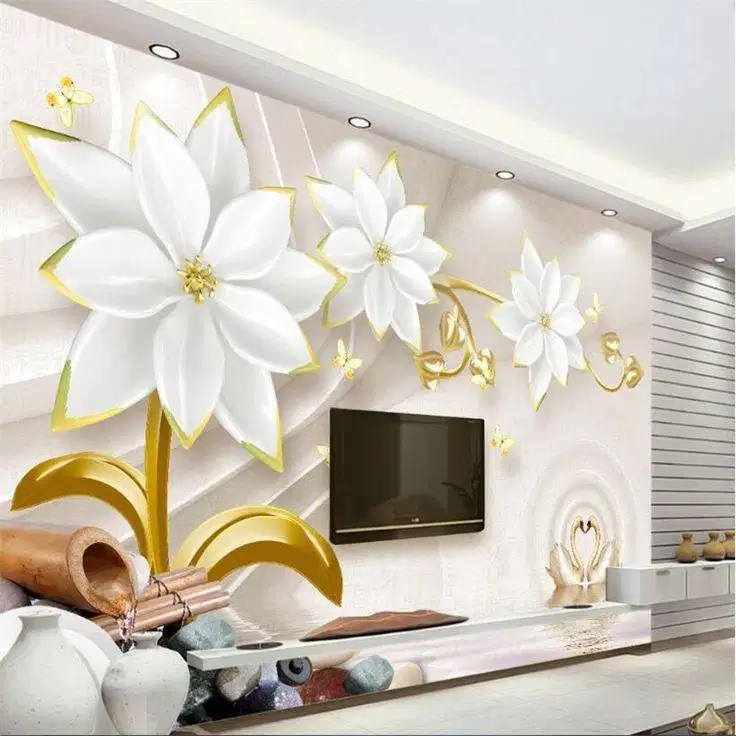 Pesan wallpaper dinding 3d custom toko jual dan pasang gorden murah