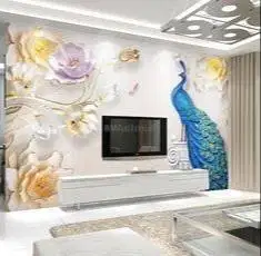 Pesan wallpaper dinding 3d custom toko jual dan pasang gorden murah