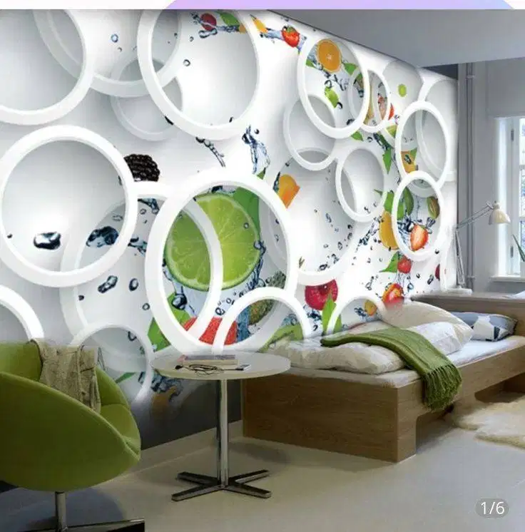 Pesan wallpaper dinding 3d custom toko jual dan pasang gorden murah