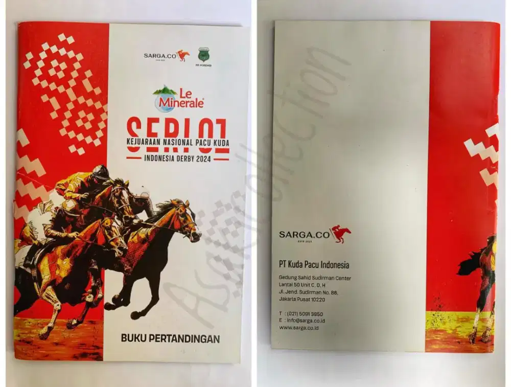 Buku pertandingan Kejuaraan nasional pacu kuda 2024