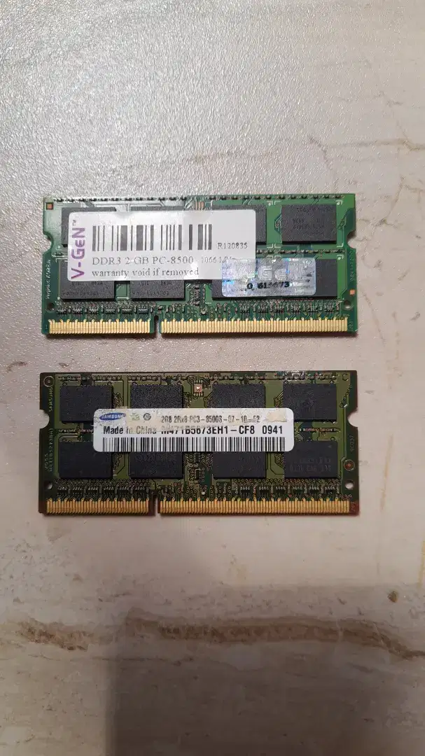 memory ram buat laptop type DDR3 2GB PC-8500