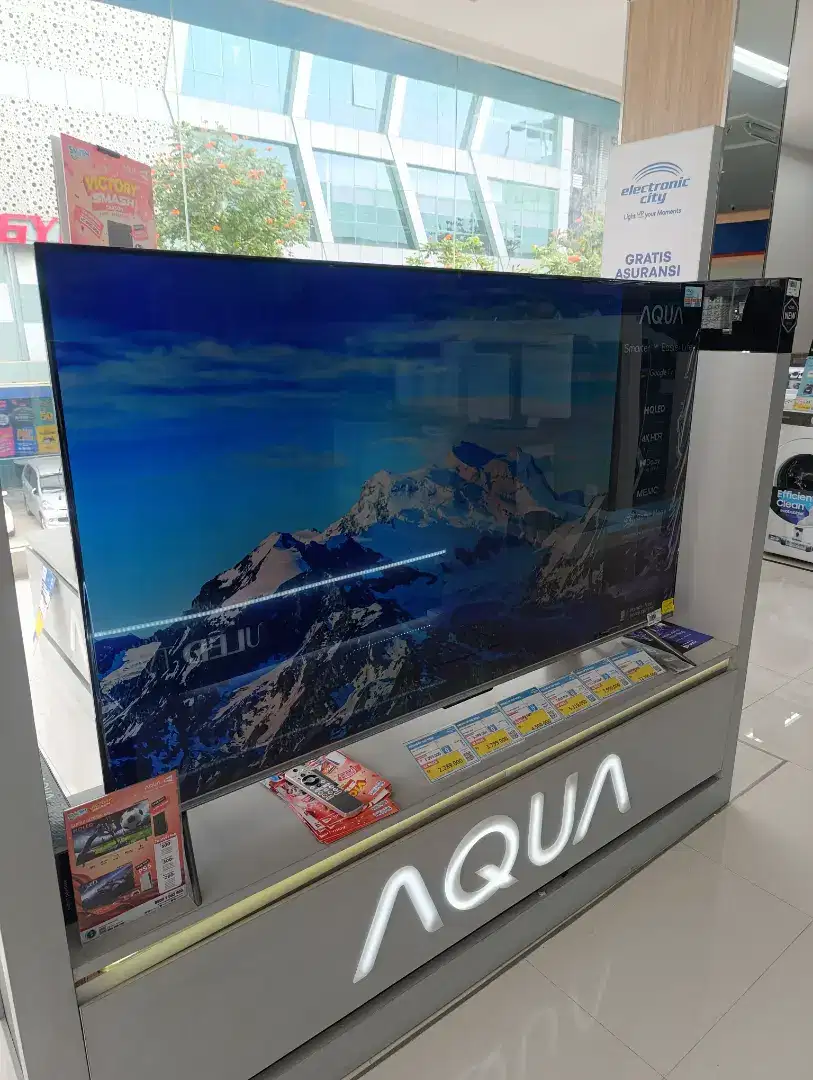 #seGAMPANGitu Kredit TV Aqua QLed 55'inch free 1x angsuran