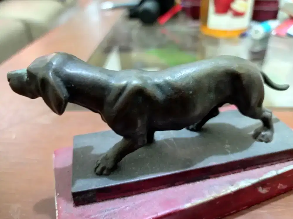 Patung Anjing BRONZE.ANTIQUE.ORI NEGO