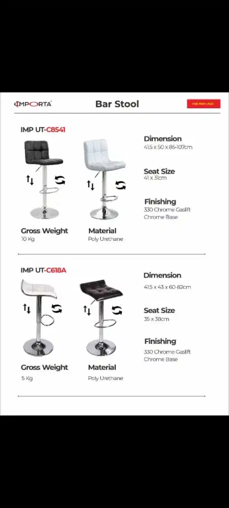 Import Kursi Bar Importa