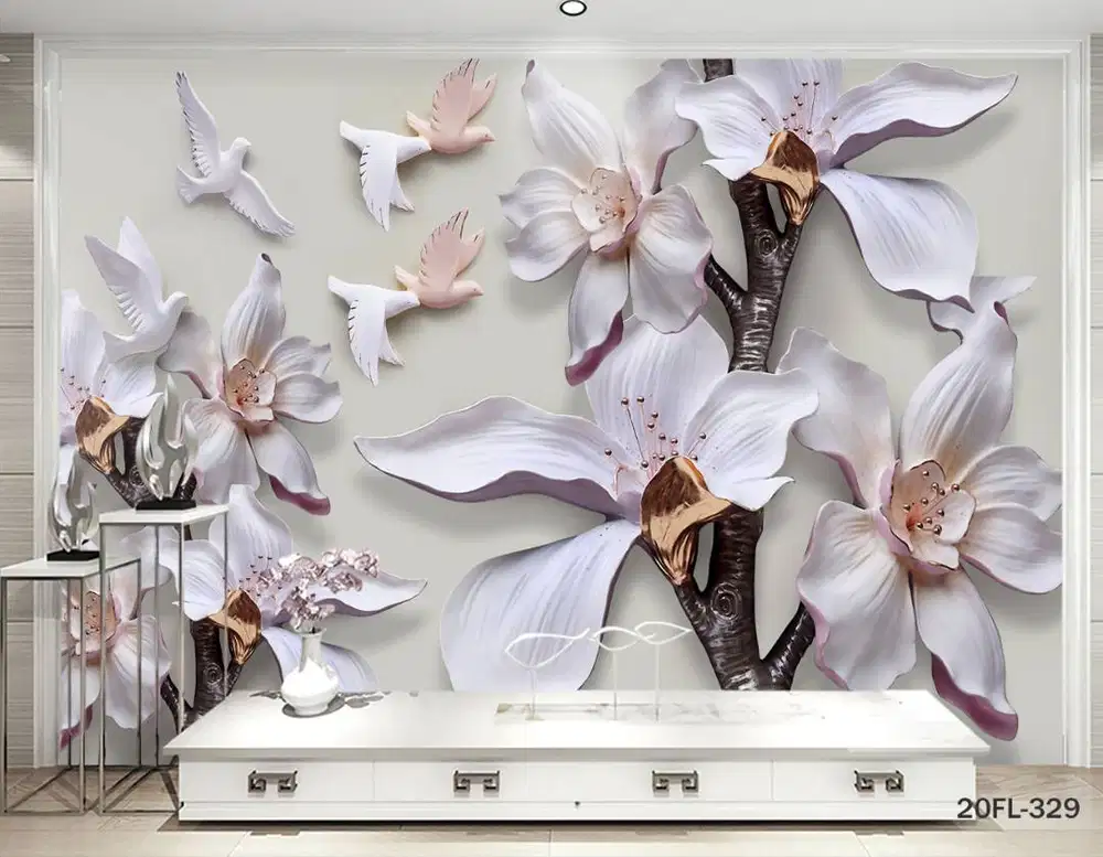 Pesan wallpaper dinding 3d custom toko jual dan pasang gorden murah