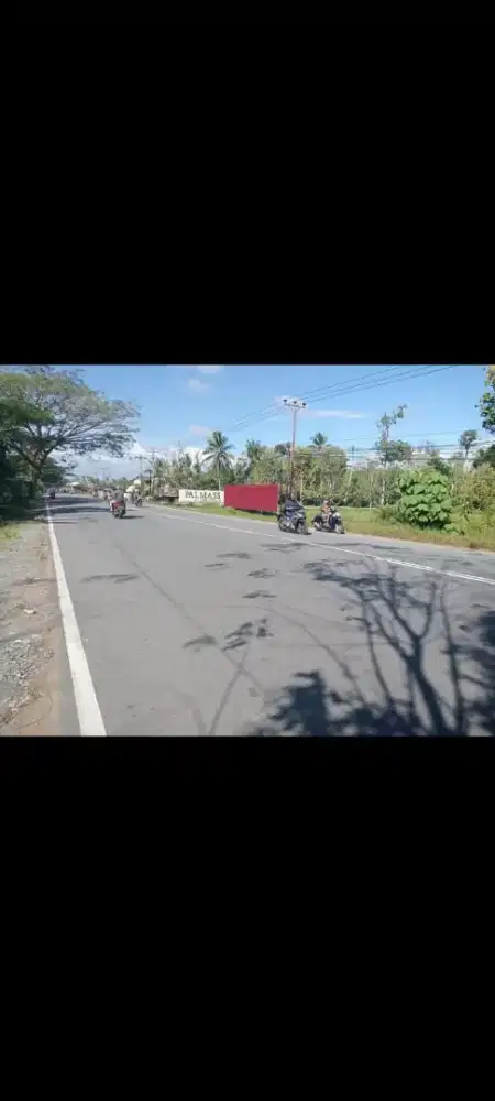 Tanah tepi jalan husein hamzah pal 6 ukuran 28 x 250