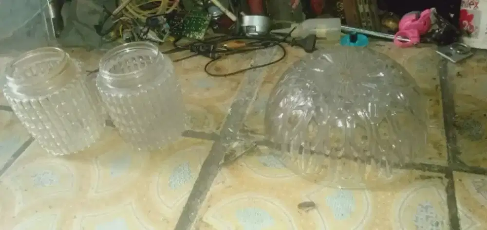 Slhkn plh slh 1 dr se psg gls & mangkok cristal lamou lawas kond unik