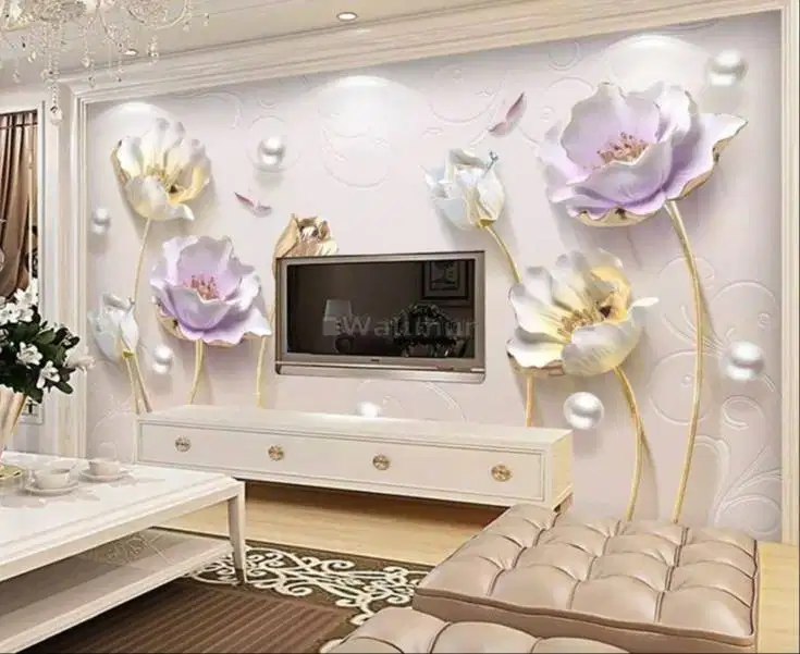Pesan wallpaper dinding 3d custom toko jual dan pasang gorden murah