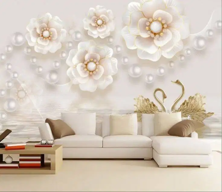 Pesan wallpaper dinding 3d custom toko jual dan pasang gorden murah