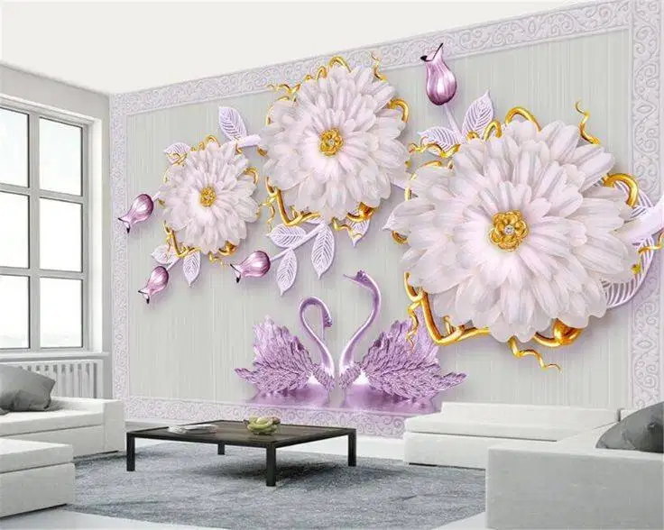 Pesan wallpaper dinding 3d custom toko jual dan pasang gorden murah