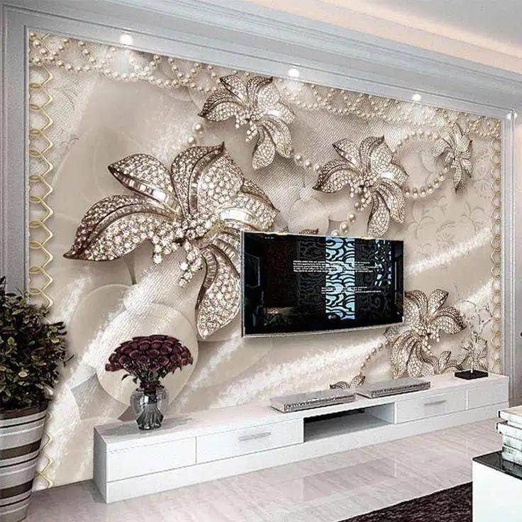 Pesan wallpaper dinding 3d custom toko jual dan pasang gorden murah