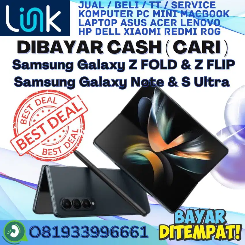 (CARI) Tampung HP Khusus Samsung S Ultra Z fold Z flip Bayar CASH