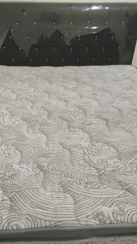 Springbed CENTRAL Deluxe Plush Pocket fullset+Divan Sandaran uk180x200