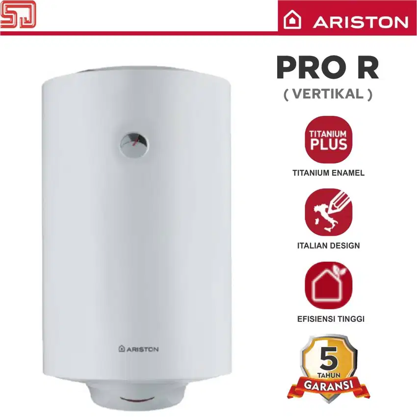 Ariston Pro R 50 / 80 / 100 Water Heater Listrik Vertikal Pemanas air