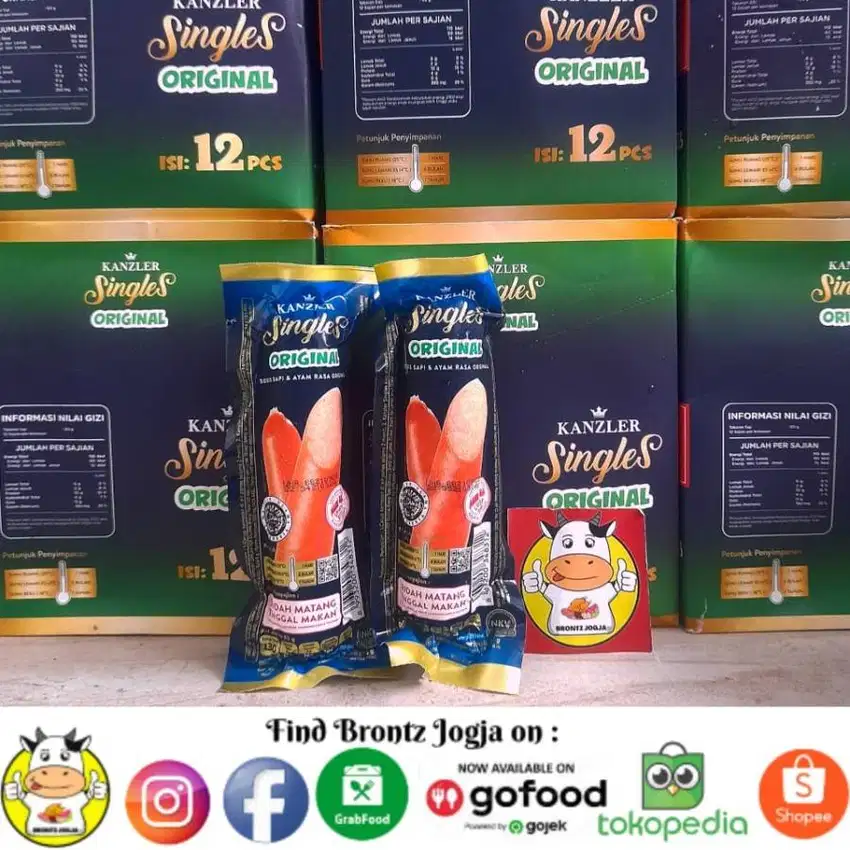 KANZLER SOSIS SINGLE ORIGINAL - FROZEN FOOD - BRONTZ JOGJA